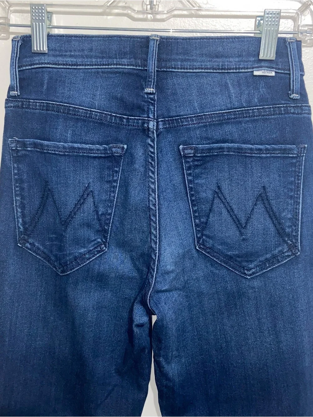Mother Jeans Womens 26 Blue Insider Crop Step Fray Tongue And Chic USA Denim